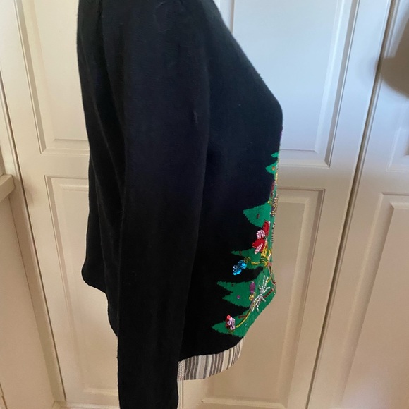 Michael Simon Christmas Tree 🎄 Sweater EUC M - Picture 4 of 6